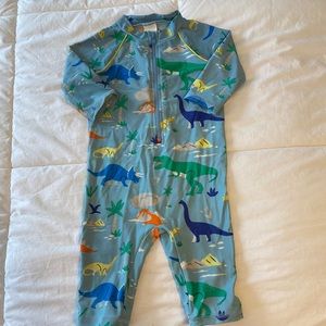 Baby Boden dinosaur swim one piece